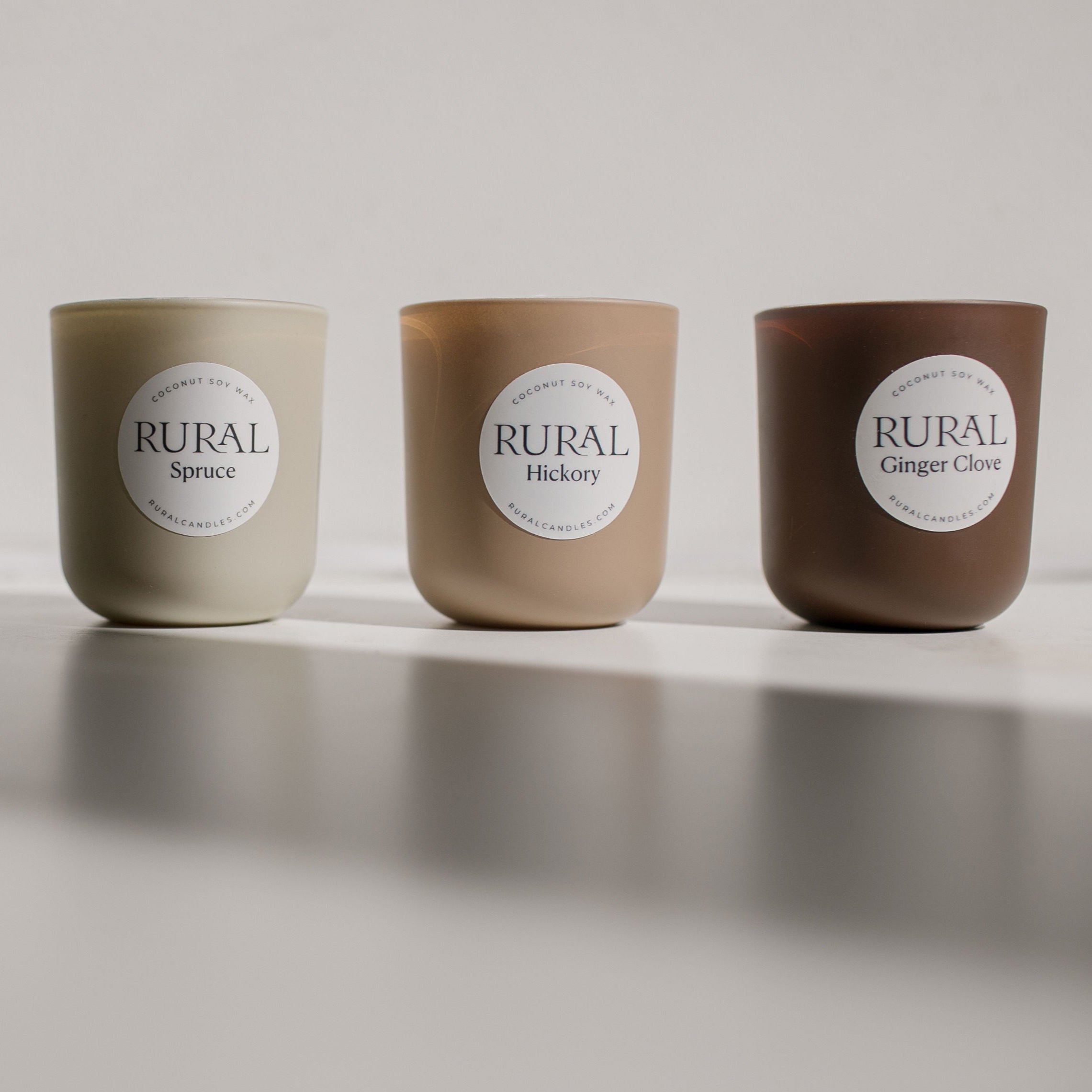 Spruce / Ginger Clove / Hickory Mini Candle Trio