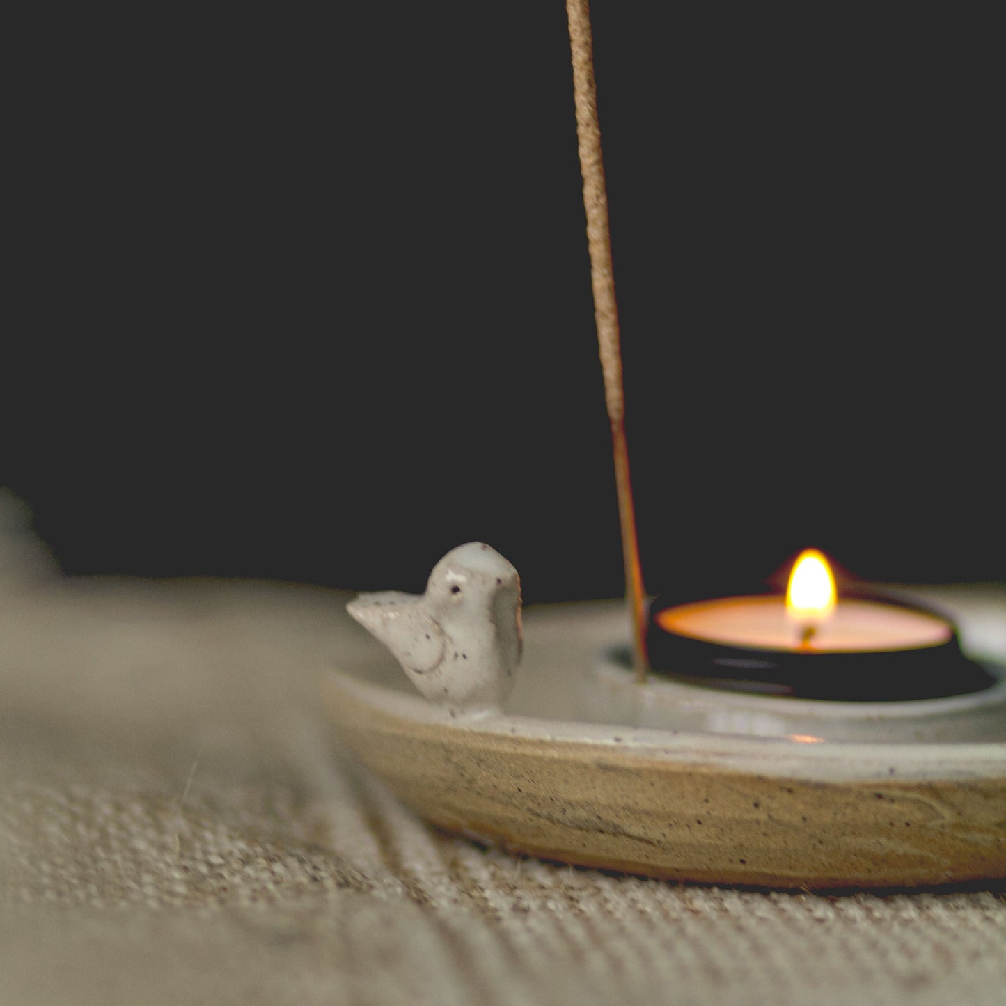 Little Bird Incense Bowl / Tealight Holder