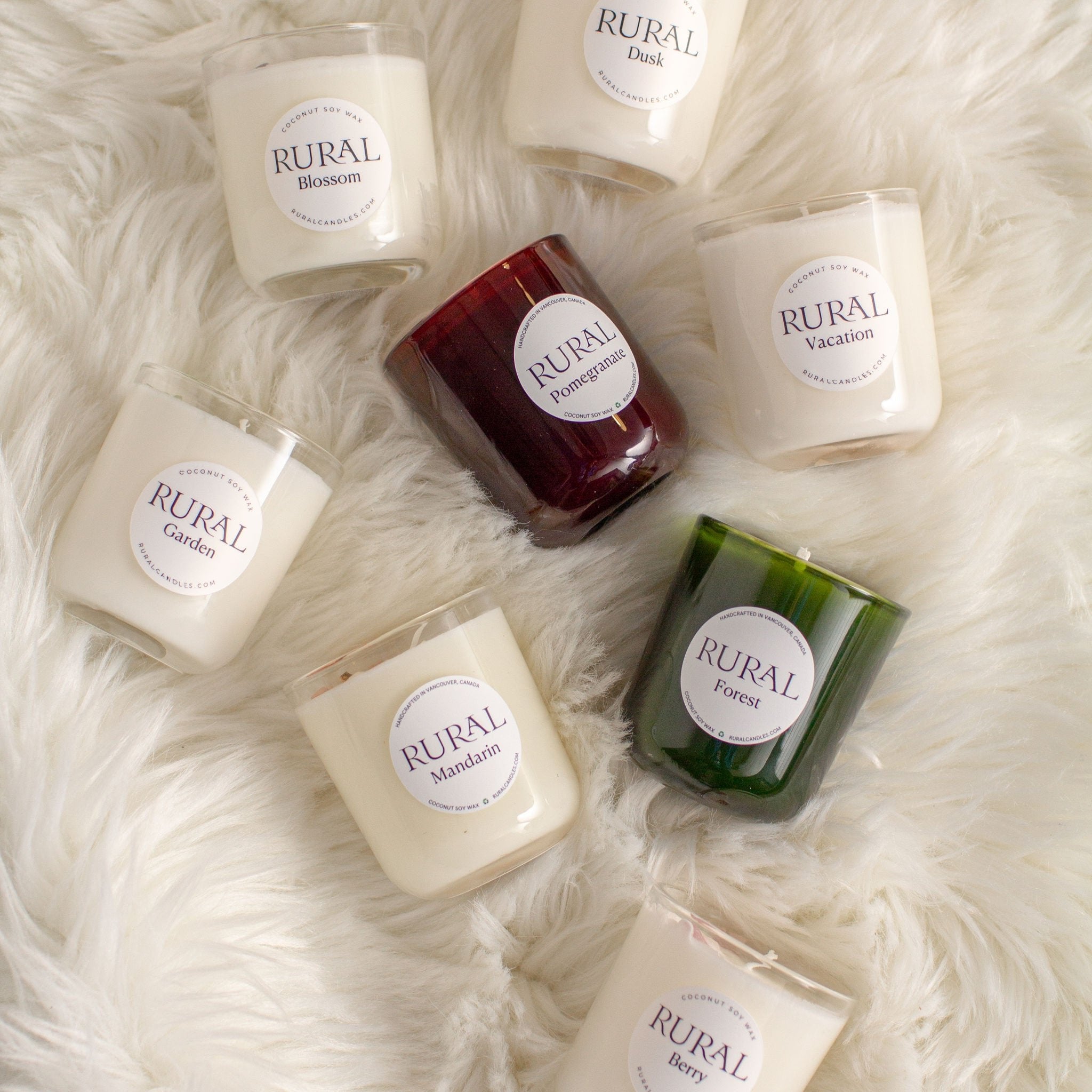 Forest / Mandarin / Pomegranate Mini Candle Trio