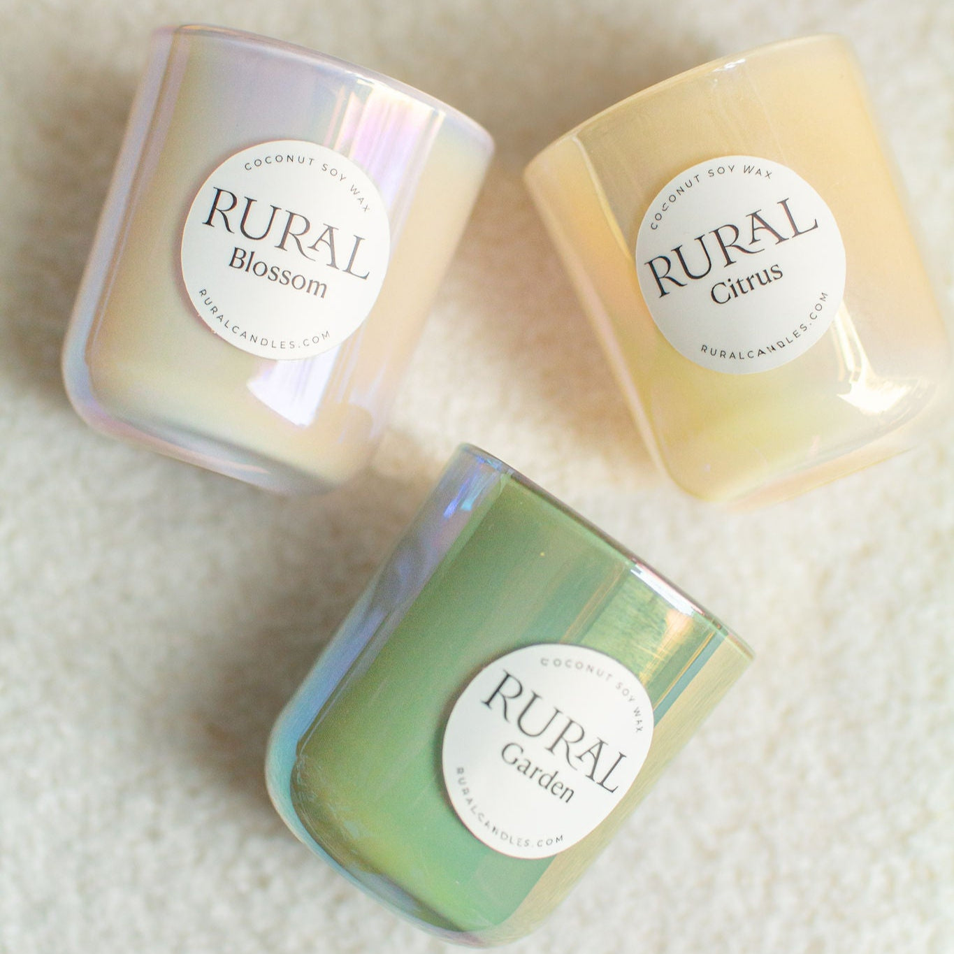 Blossom / Garden / Citrus Mini Candle Trio