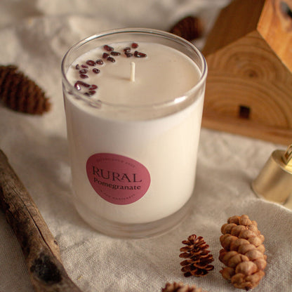 Classic Glass Candle: Pomegranate