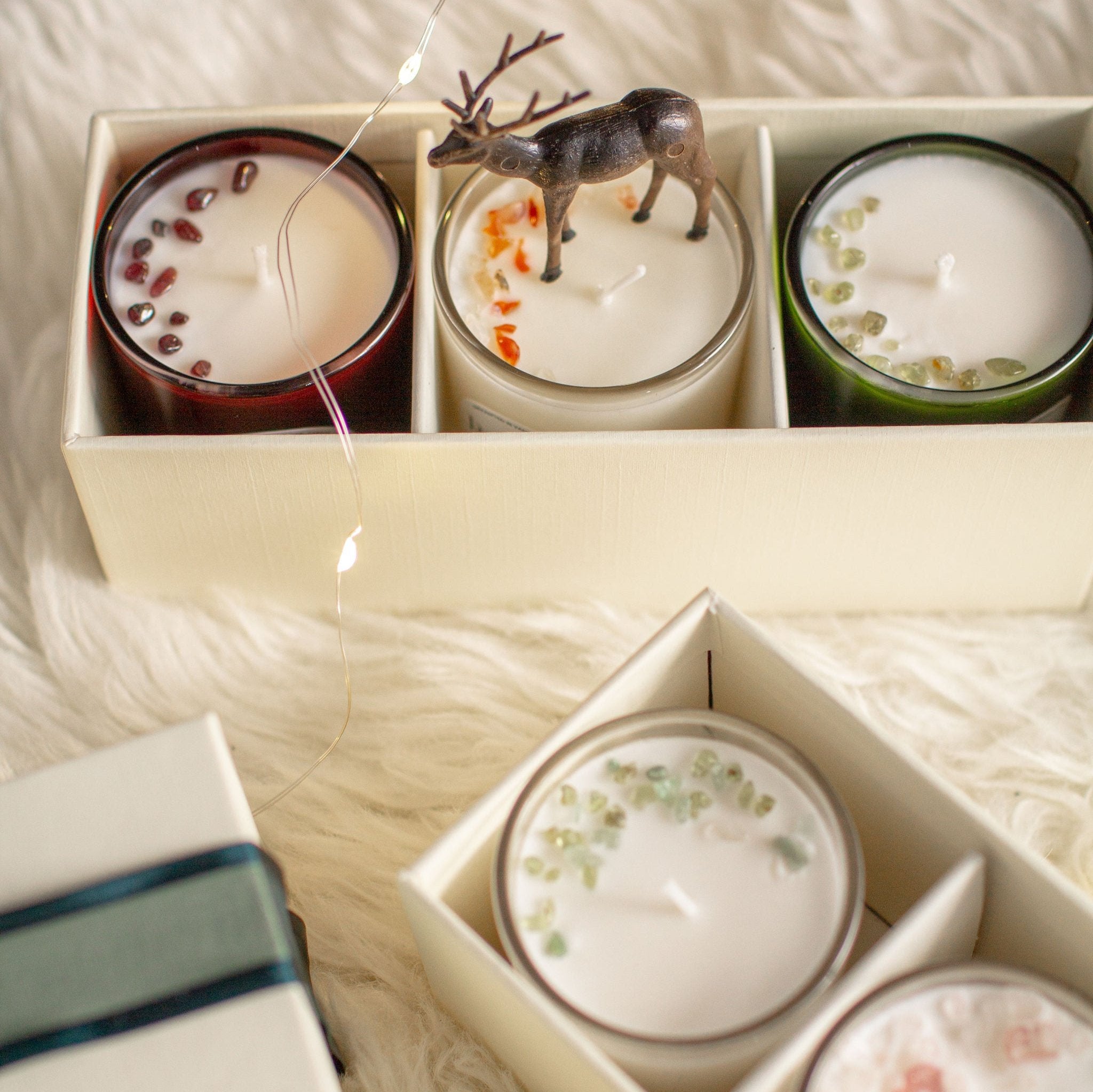 Forest, Mandarin and Pomegranate Mini Candle Trio