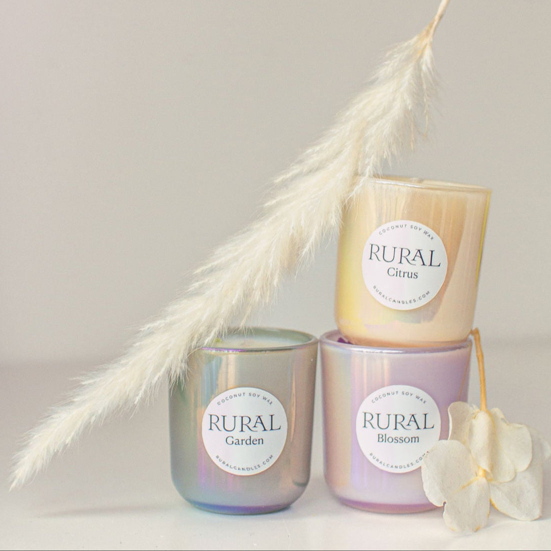 Blossom / Garden / Citrus Mini Candle Trio