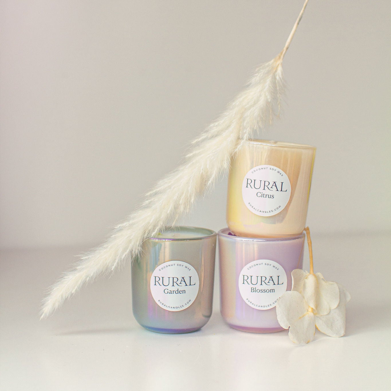Blossom / Garden / Citrus Mini Candle Trio